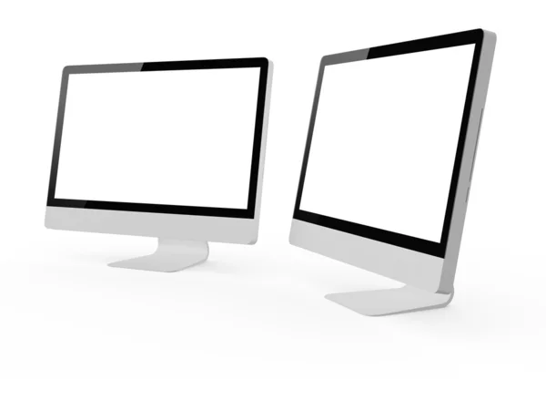 Desktop-Computerbildschirme — Stockfoto