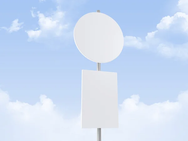 Rounded Road Sign — Stock Photo, Image