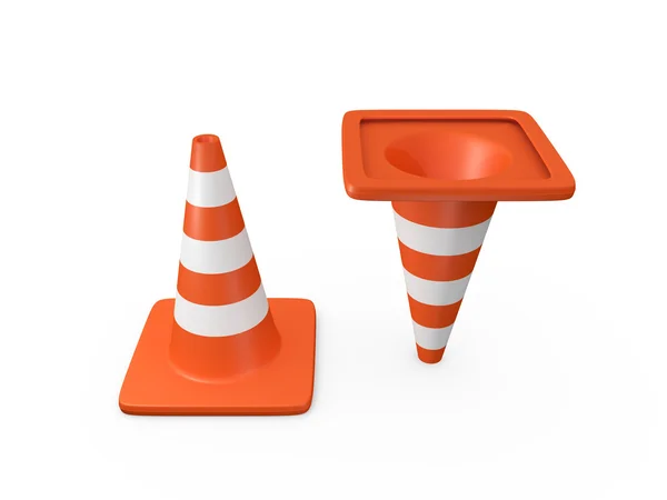 Cones de tráfego — Fotografia de Stock