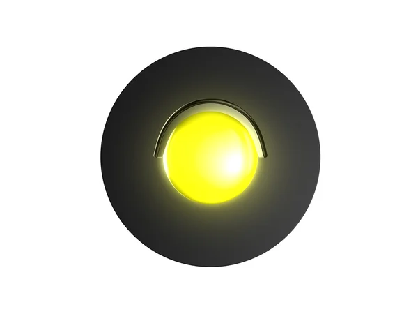 Semáforo amarillo — Foto de Stock