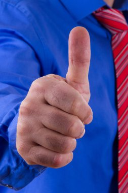 işadamı el onay işareti