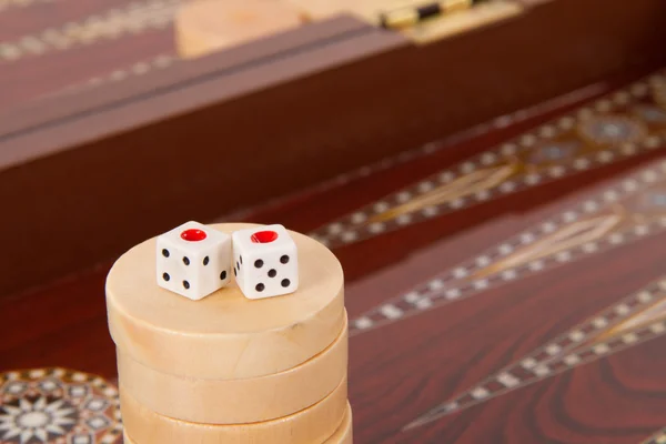 Backgammon a dvojnásobná — Stock fotografie