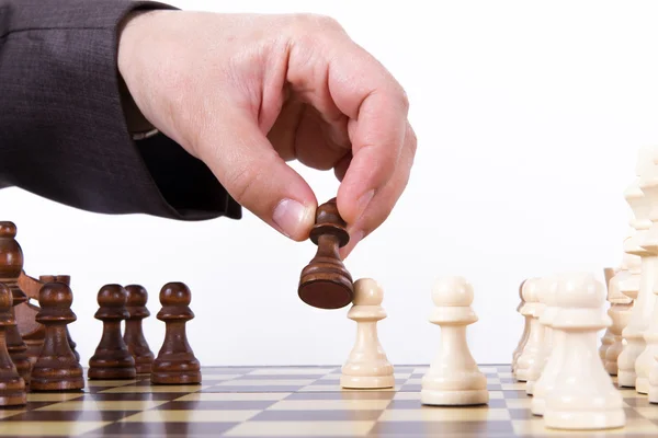 Pawn Defeating Opponent — Stock Photo, Image