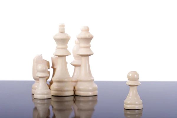 Pawn Standing Out From the Crowd — Stock Photo, Image