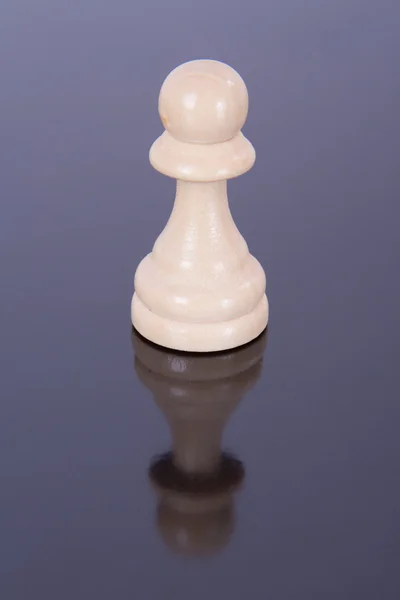 Pawn on Glass Table — Stock Photo, Image