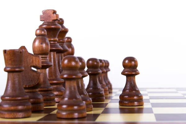 Pawn Standing Out From the Group — Stock Photo, Image