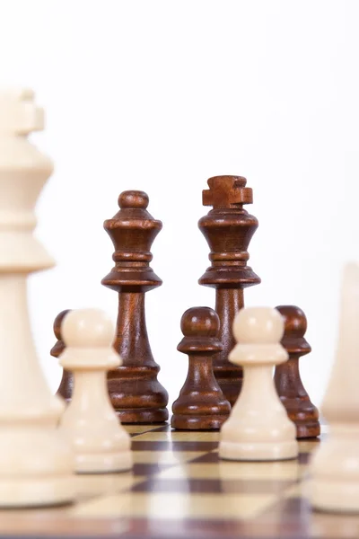 Playing Chess on Board — Stock Photo, Image