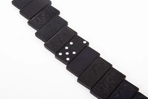 Rugby de dominó negro — Foto de Stock