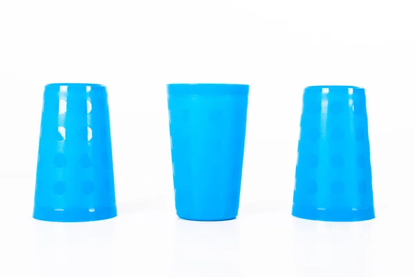 Thimblerig com três copos — Fotografia de Stock