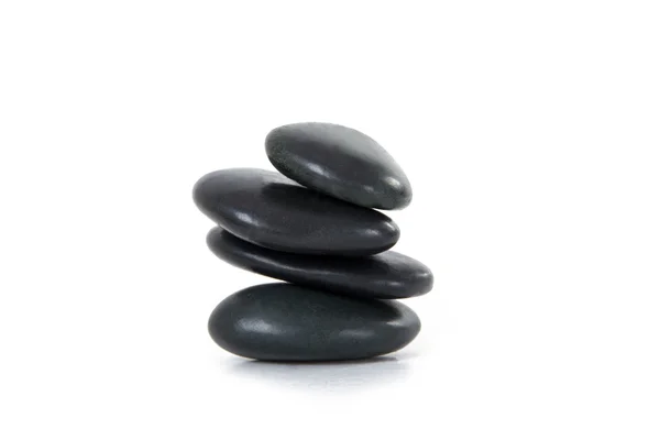 Ułożone kamienie do masażu — Zdjęcie stockowe