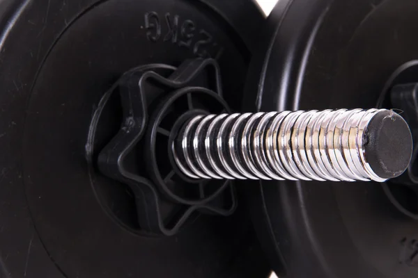 Barbell preto — Fotografia de Stock