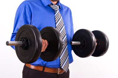 işadamı dumbbels yetiştirme