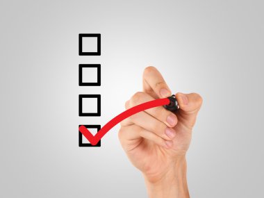 el işaretleri onay kutusu