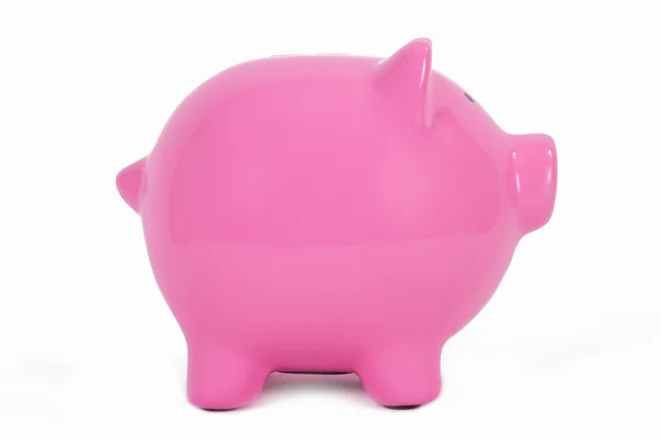 粉红猪存钱罐 — 图库照片