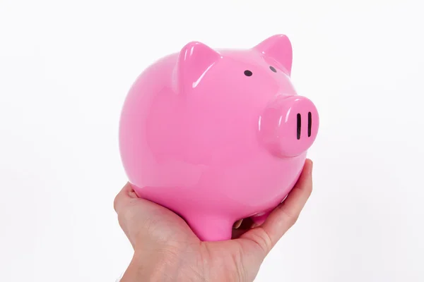 Roze piggy bank — Stockfoto