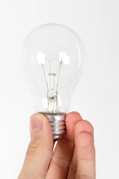 Light Bulb and Hand — Stock Photo, Image