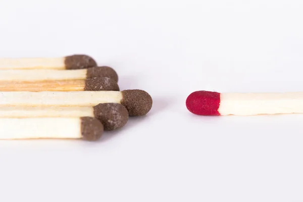 Red Match Against Others — Stock Photo, Image