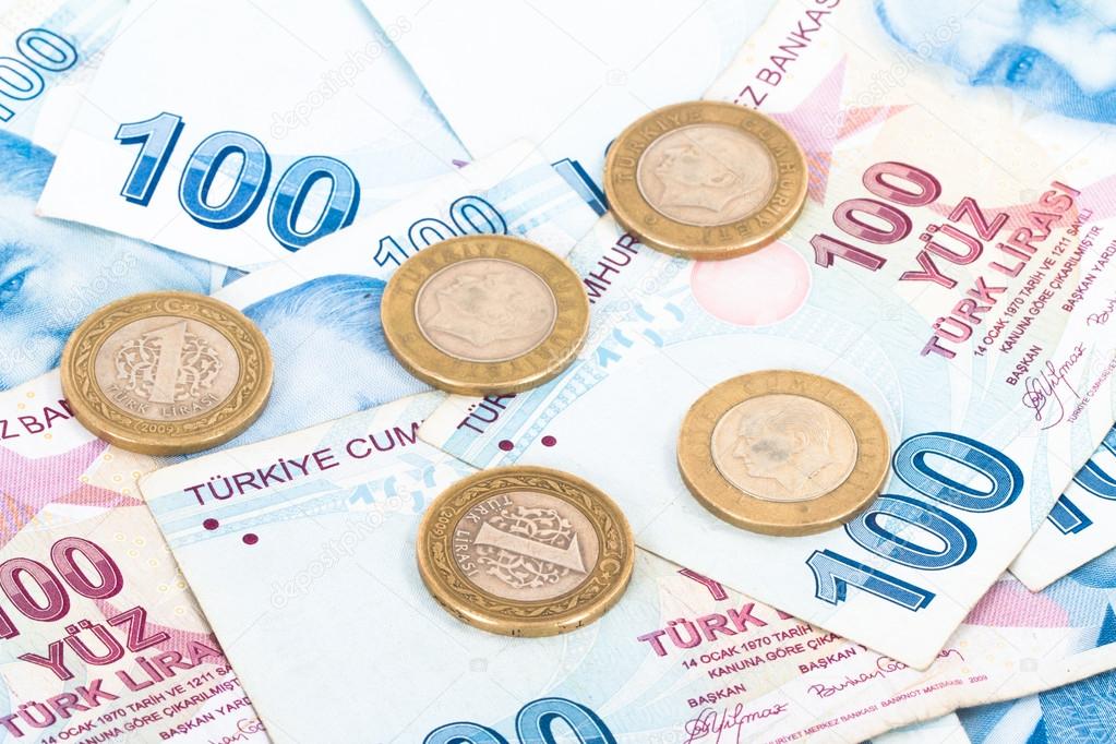Turkish Lira Banknotes and Coins