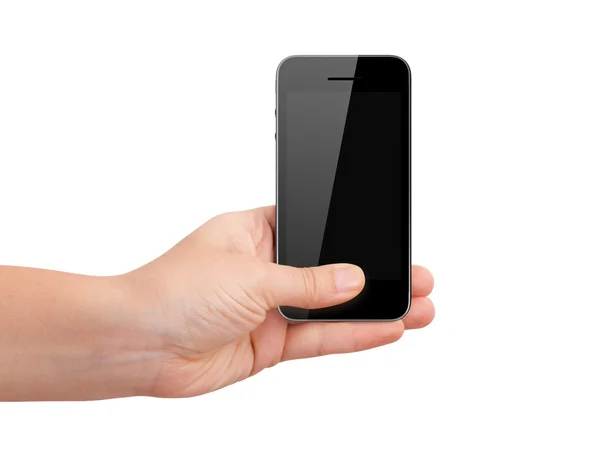 Telefono cellulare Holding a mano — Foto Stock