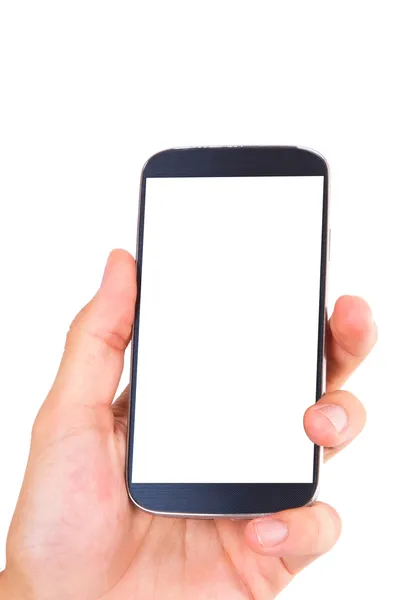 Смартфон с пустым экраном — стоковое фото