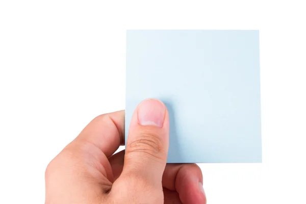 Hand Holding Post It — Stock Photo, Image