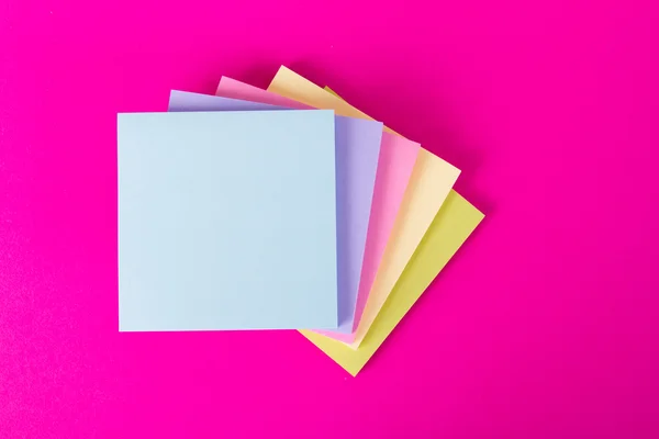 Sticky Posts on Pink Background — Stock Photo, Image