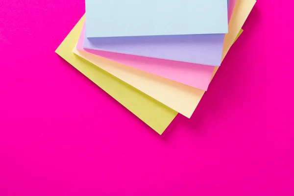 Sticky Posts on Pink Background — Stock Photo, Image