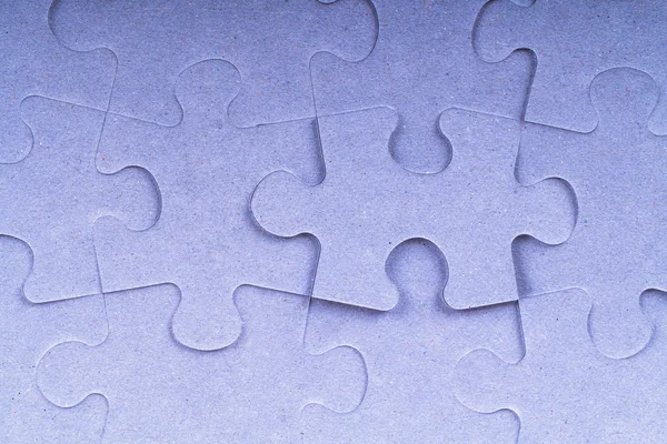 Pièces de puzzle complet bleu — Photo
