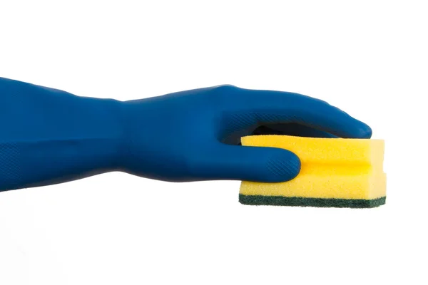 Hand Holding Sponge — Stock Photo, Image