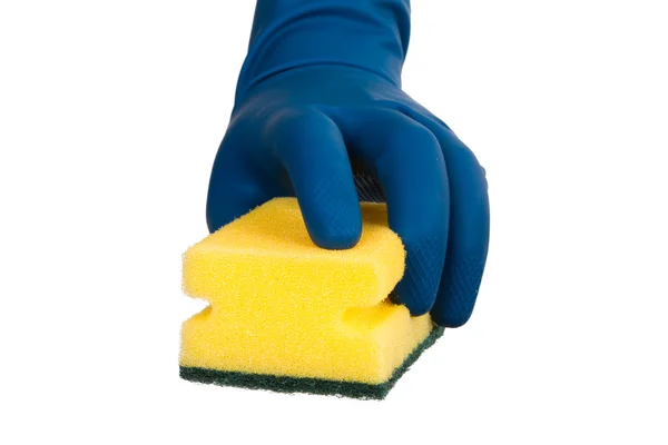 Hand Holding Sponge — Stock Photo, Image