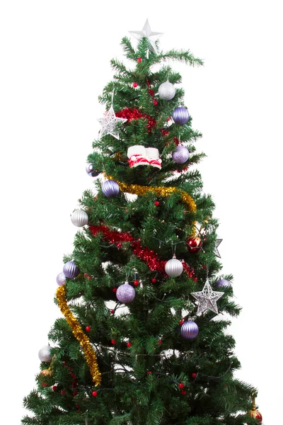 Merry christmas met kleurrijke ornamenten — Stockfoto