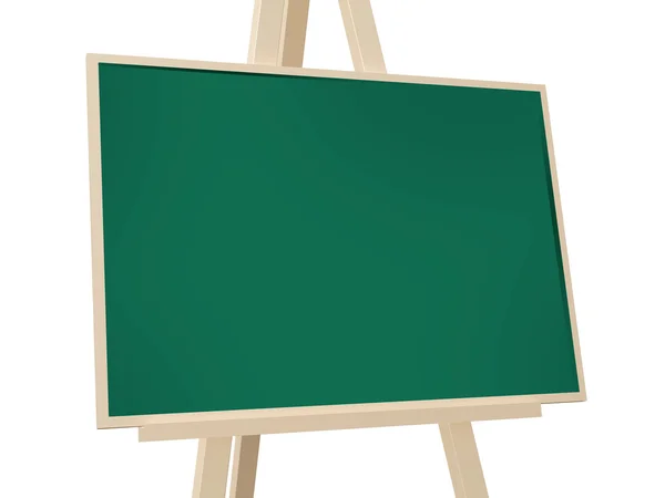 Ezel met groene board — Stockfoto