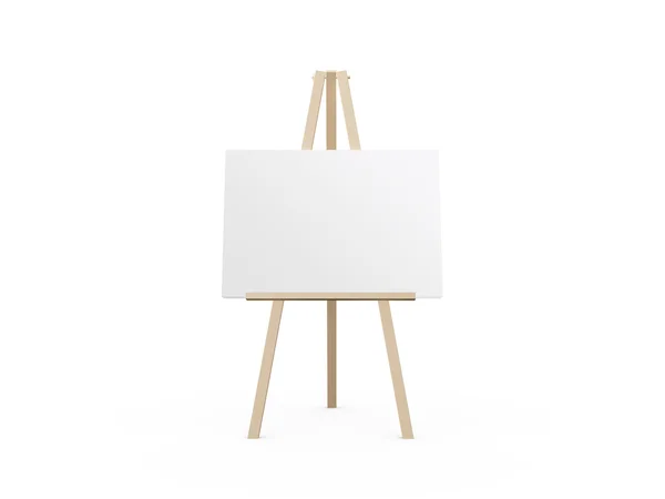 Easel valkoinen kangas — kuvapankkivalokuva