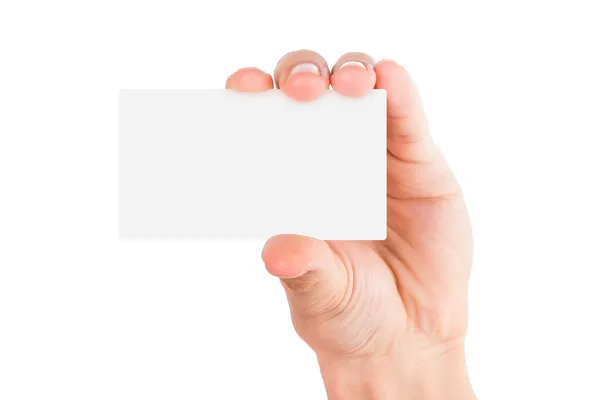 Hand Holding Business Card — Stock Photo, Image