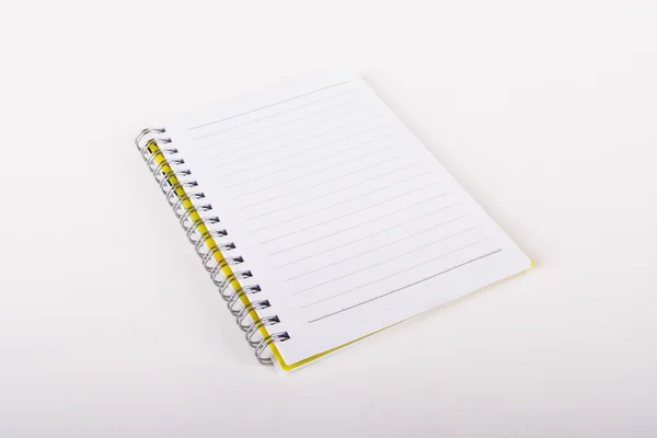 Notebook on White — Stock Photo, Image