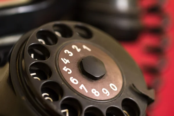 Rotary Dial of Vintage Phone