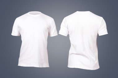Beyaz tshirt şablonu