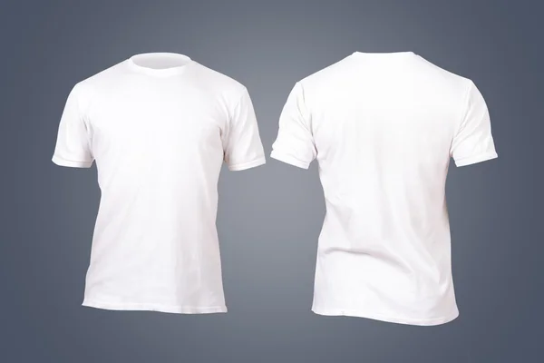 Bílé tričko šablona — Stock fotografie