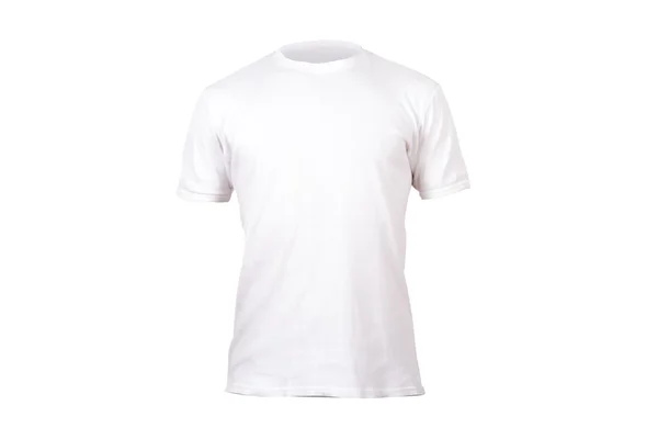 Шаблон белой футболки — стоковое фото