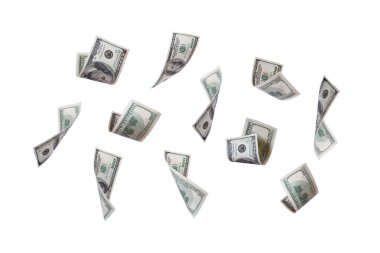 uçan dolarlık banknotlar
