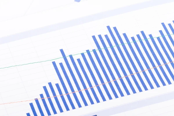 Gráficos de gráfico de barras financieras — Foto de Stock