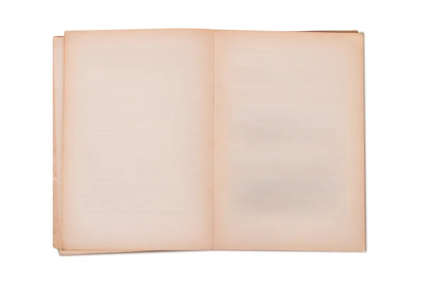 Plantilla de libro antiguo en blanco — Foto de Stock