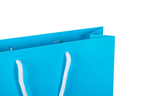 Shopping bag blu — Foto Stock