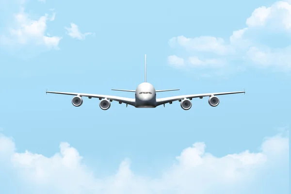Passagierflugzeug fliegt — Stockfoto