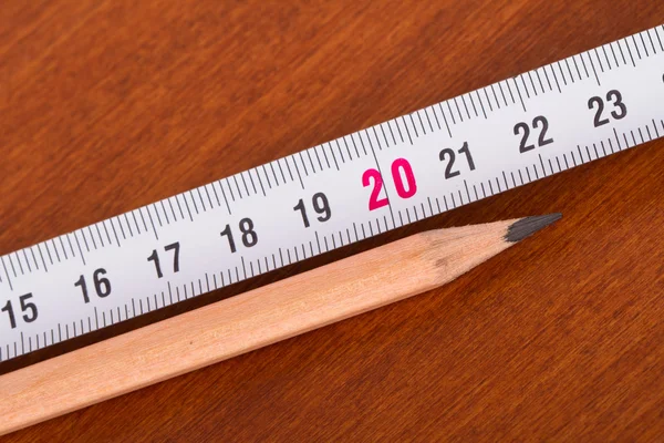 Pencil and Ruler — Stock Photo, Image