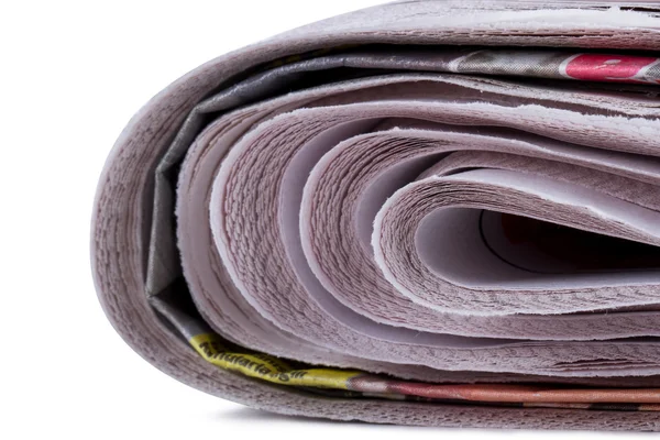 Stacked Newspapers Detail — Stock Photo, Image