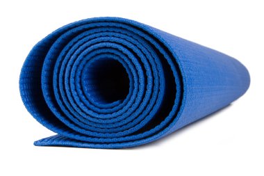 Egzersiz için Fitness Mat haddelenmiş