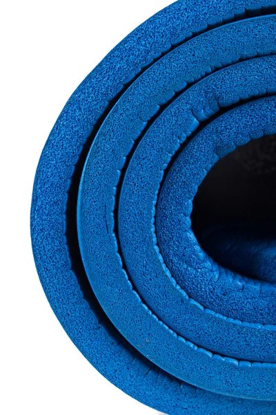 Tapis de yoga bleu — Photo