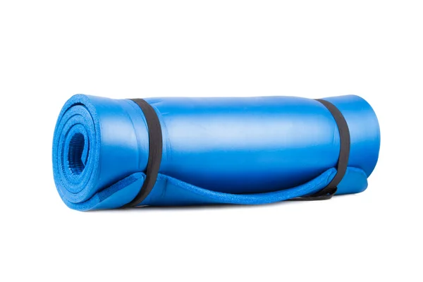 Yoga Mat egzersiz için haddelenmiş — Stok fotoğraf