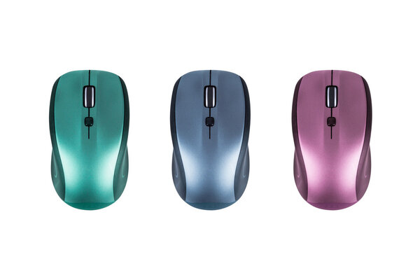 Green, Blue and Pink Mouse